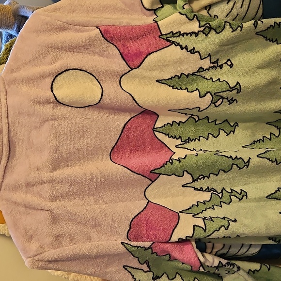 Peanuts Snoopy Kids Hoodie - Purple and Green - Picture 4 of 4